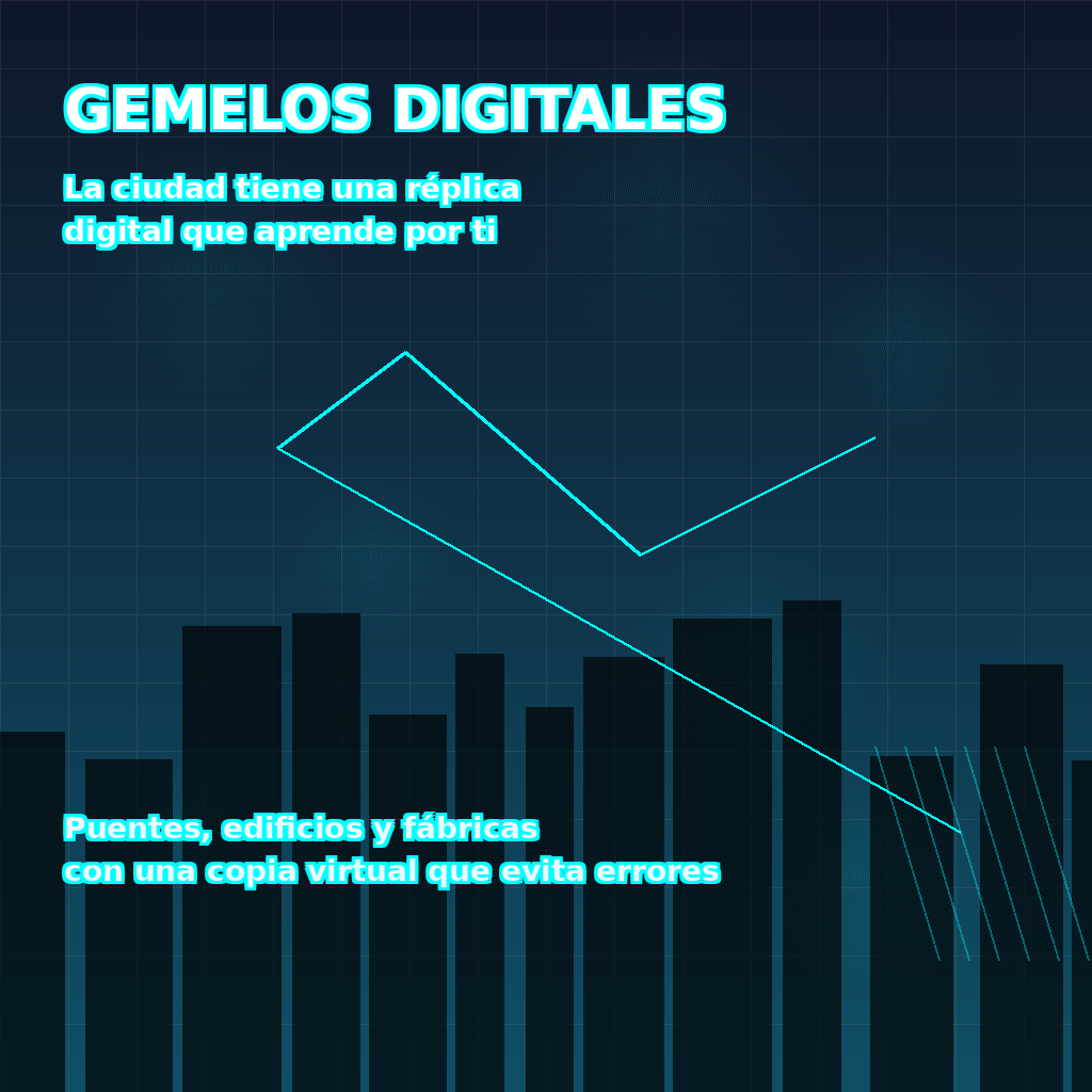 Réplica digital de una ciudad con sensores conectados
