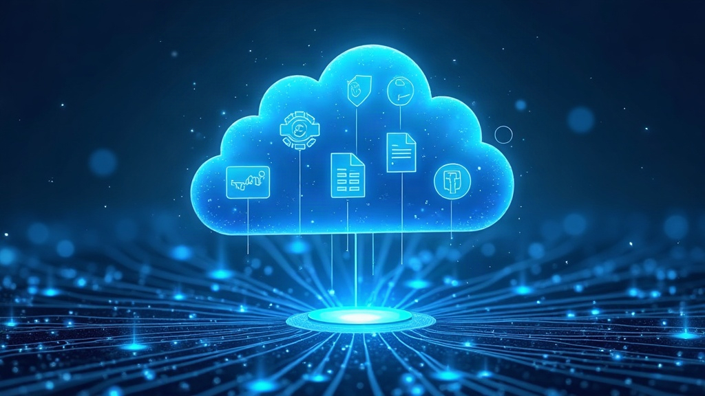 Ilustración de la computación en la nube