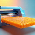 Impresora 3D construyendo pieza capa a capa